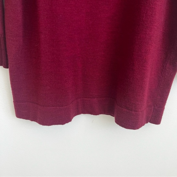 Eileen Fisher Sweater Mock Turtleneck Fine Merino Wool Tunic seasonal oversized - Picture 7 of 7